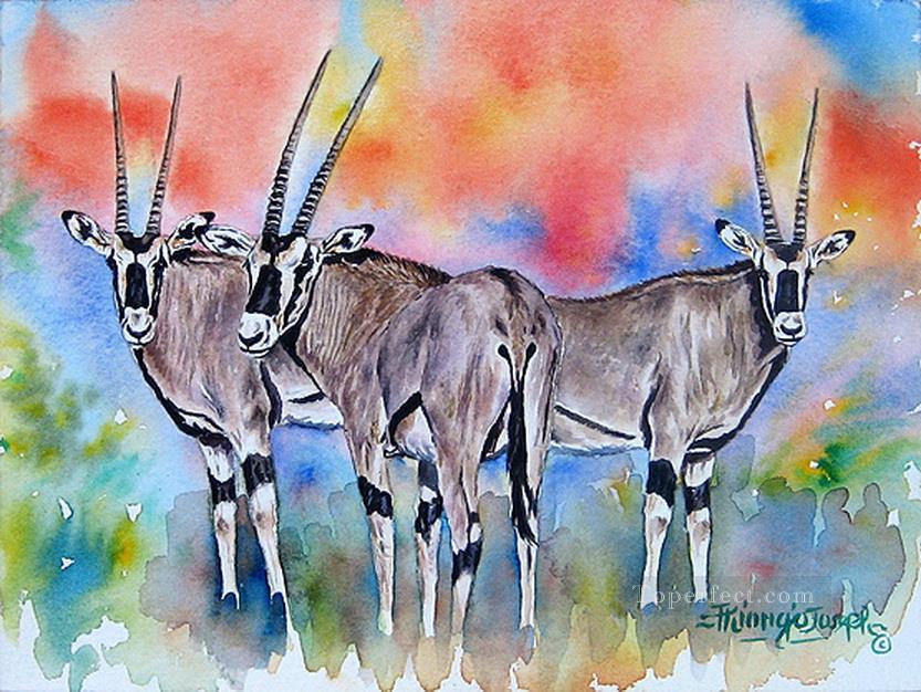 Oryx de l’Afrique Peintures à l'huile